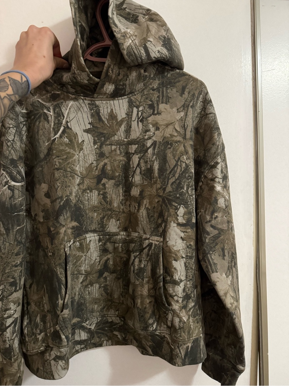 Hollister Camouflage Boxy Fit Hoodie